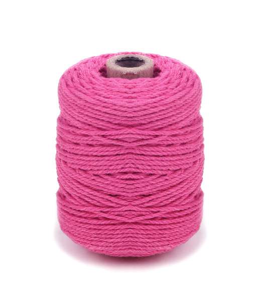 Cordino in cotone colorato 50 mt FUCSIA